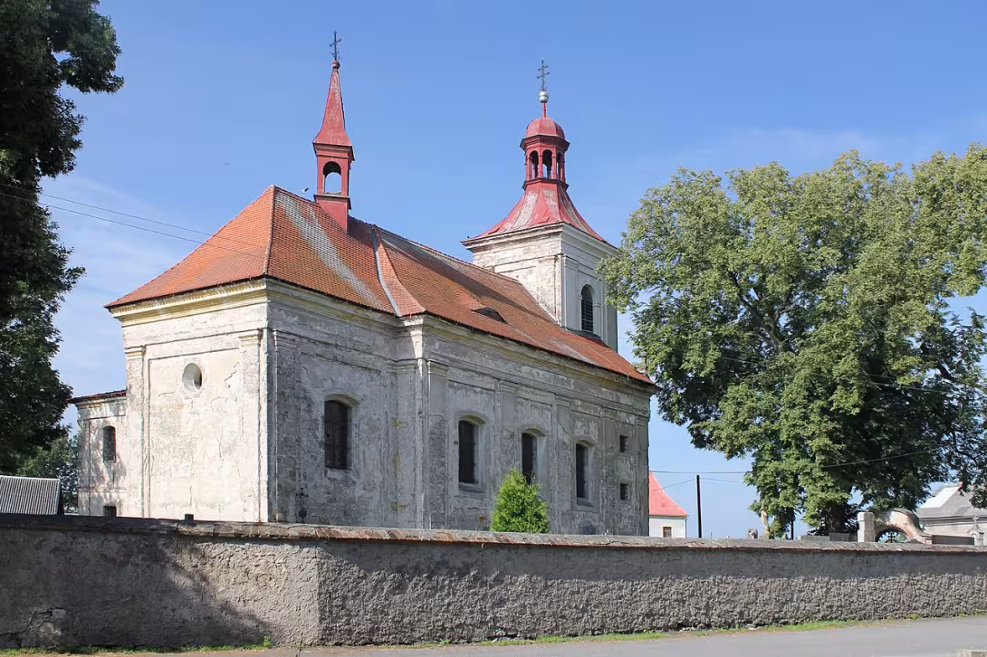 Dnešní pohled – Kostel Povýšení svatého Kříže (Loukovec)