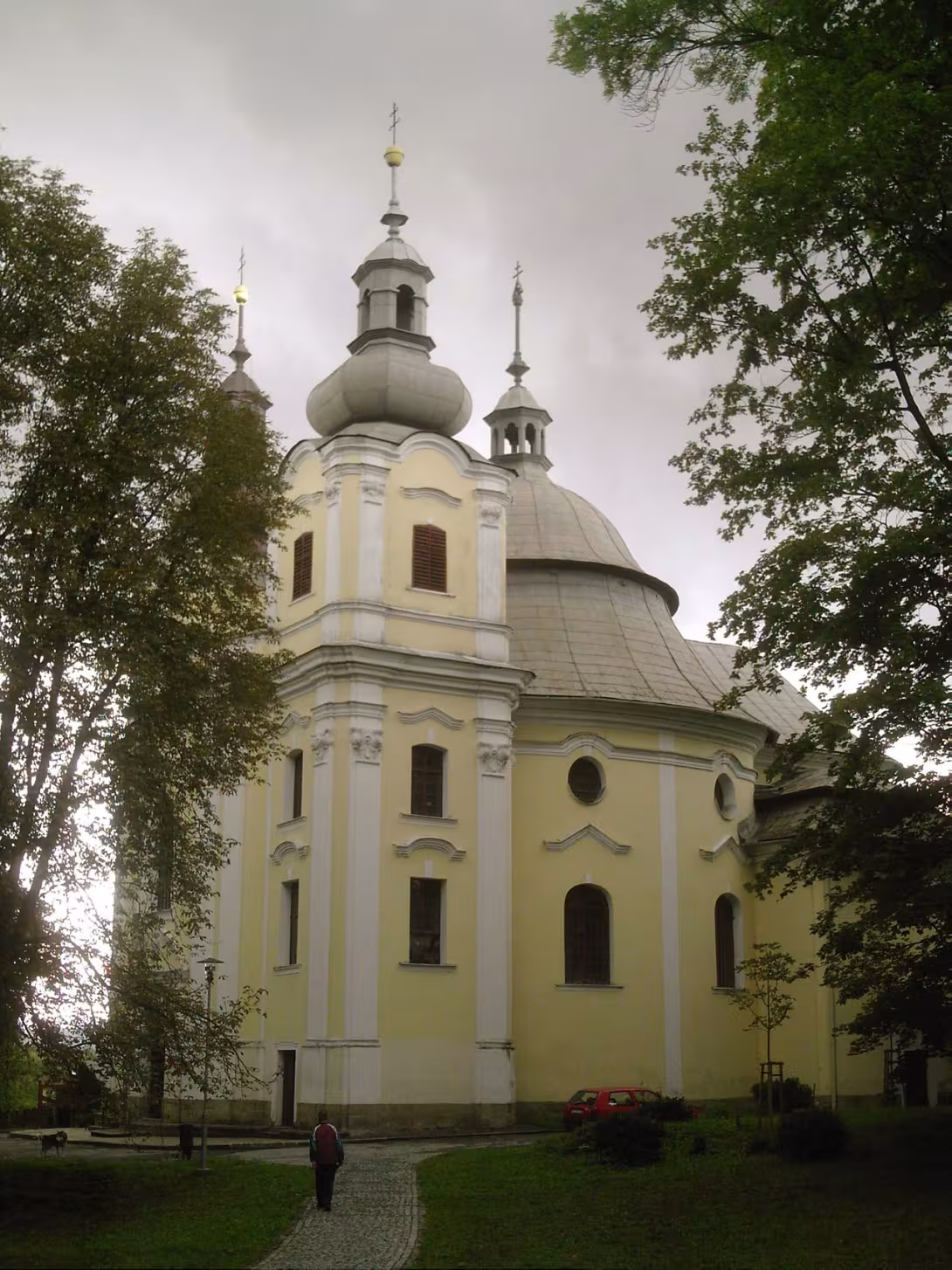 Dzisiejszy widok – Kostel Prozřetelnosti Boží (Šenov)