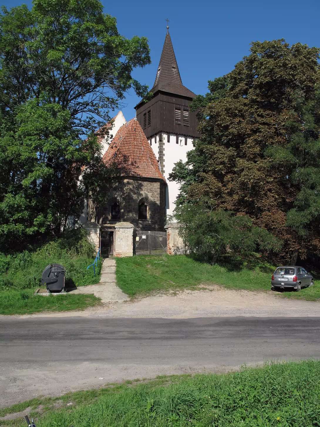 Today's view – Kostel Stětí svatého Jana Křtitele (Skramníky)