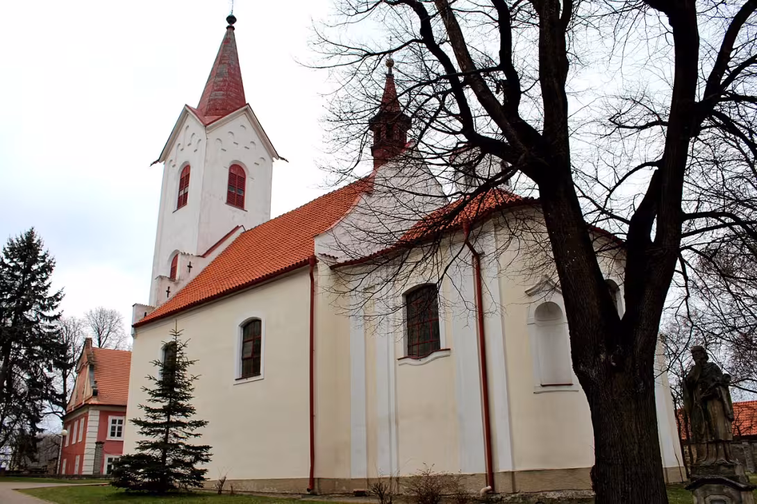 Dnešní pohled – Kostel Stětí svatého Jana Křtitele (Ořech)