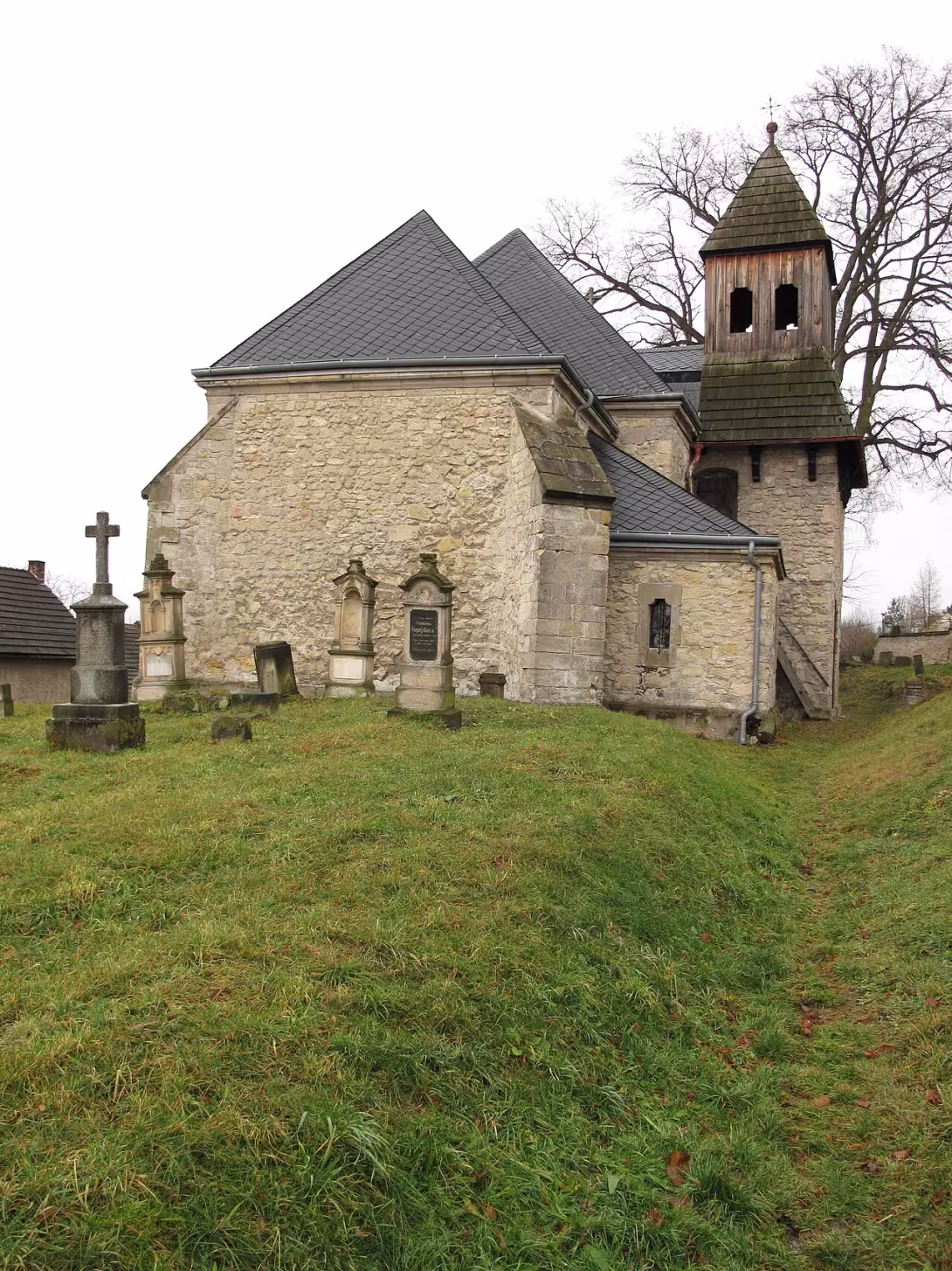 Dzisiejszy widok – Kostel Stětí svatého Jana Křtitele (Krpy)