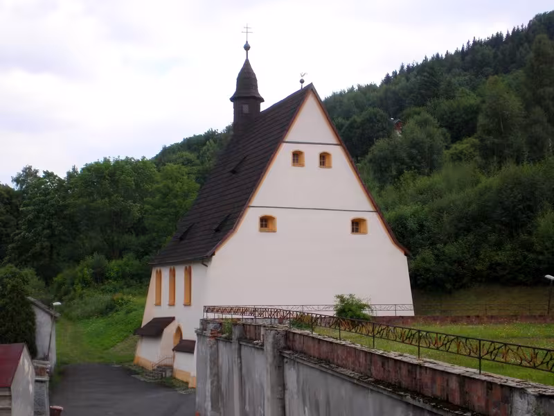 Dnešní pohled – Kostel Všech svatých (Jáchymov)
