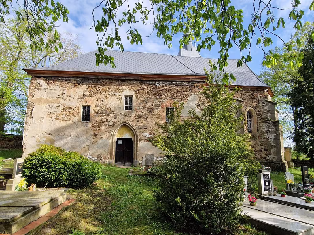 Dnešní pohled – Kostel Všech svatých (Štoutov)