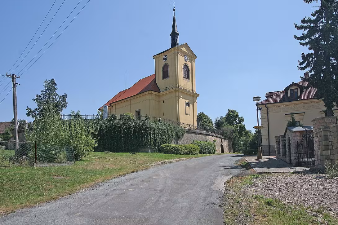 Heutige Ansicht – Kostel Všech svatých (Probluz)