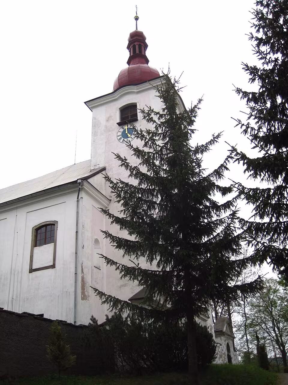 Dnešní pohled – Kostel Všech svatých (Sedloňov)