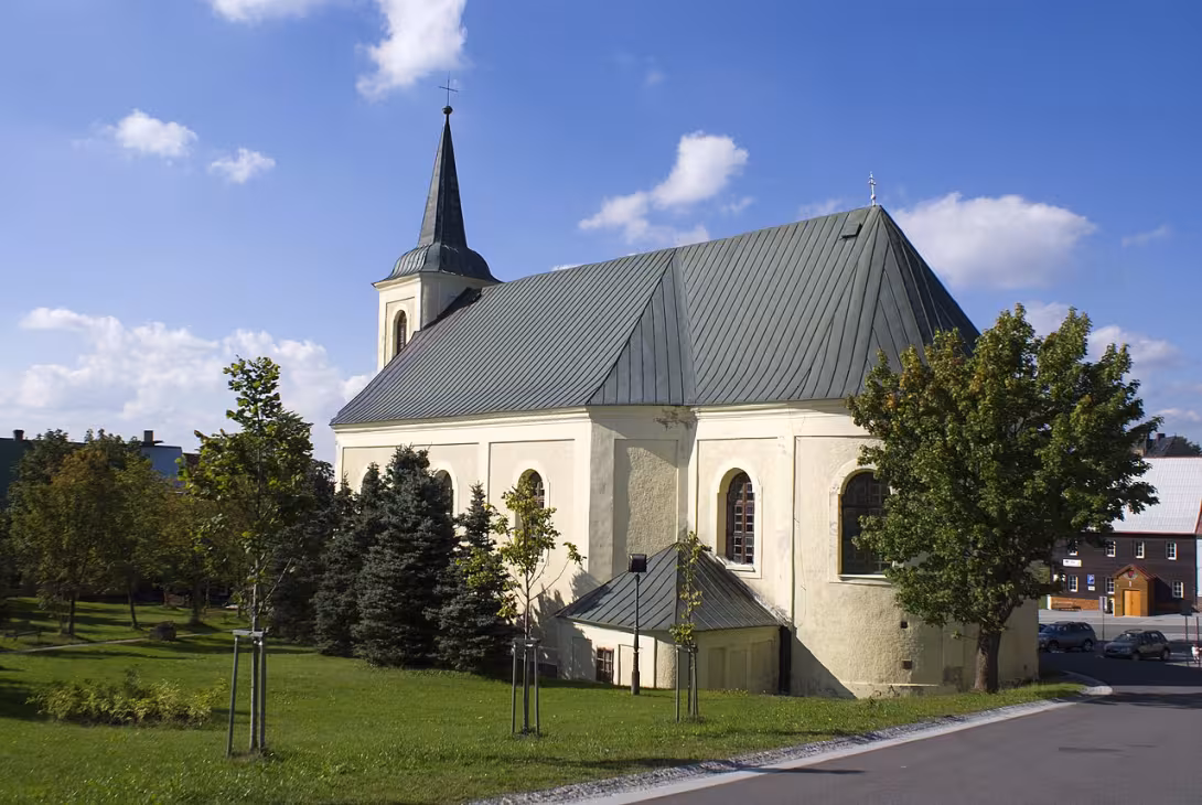 Dnešní pohled – Kostel svaté Anny (Boží Dar)