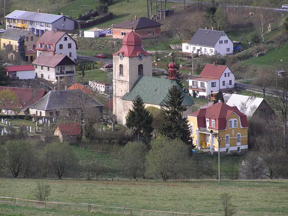 Dnešní pohled – Kostel svaté Anny (Jeřmanice)