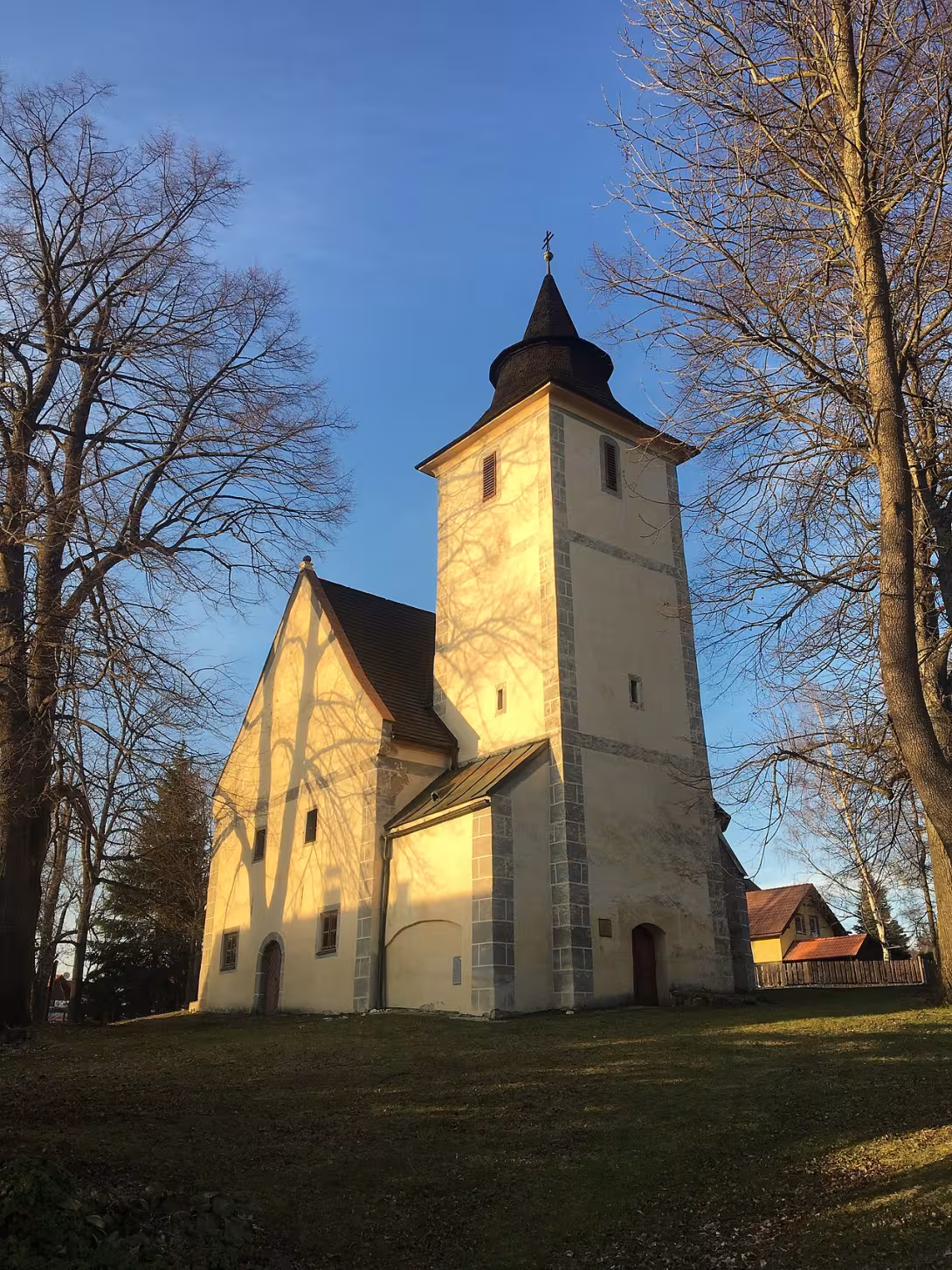 Dnešní pohled – Kostel svaté Anny (Libínské Sedlo)