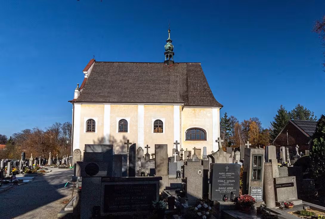 Dnešní pohled – Kostel svaté Anny v Telči