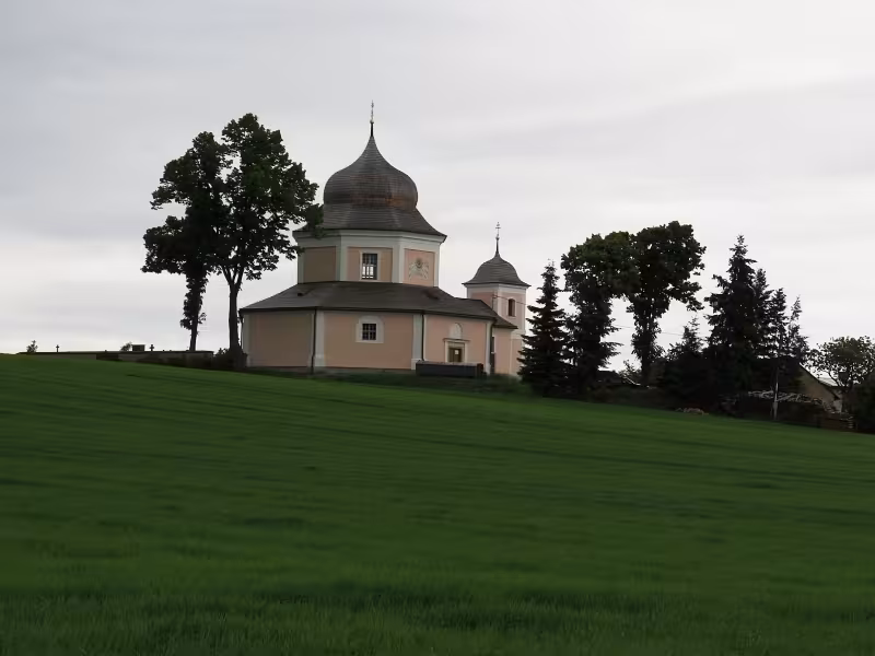 Today's view – Kostel svaté Barbory (Pročevily)