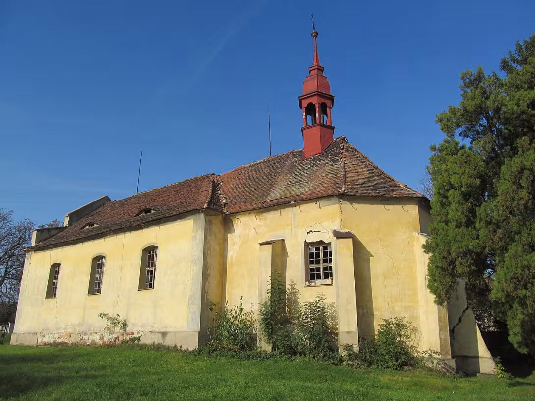 Dnešní pohled – Kostel svaté Kateřiny (Kněžice)
