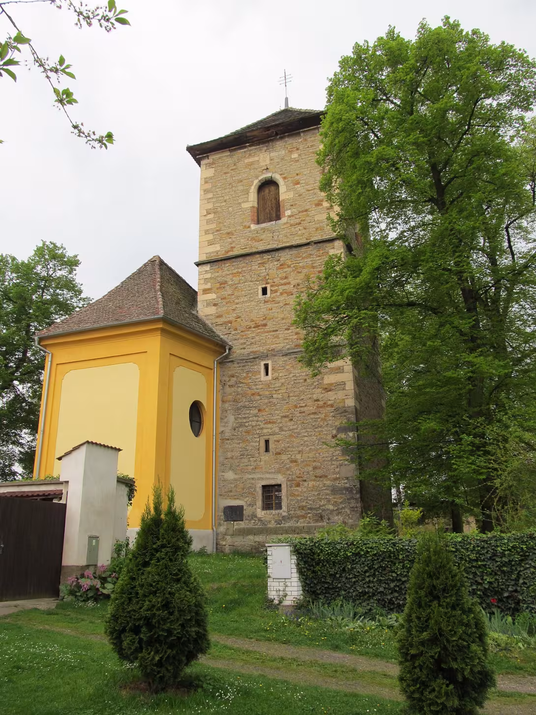 Dnešní pohled – Kostel svaté Kateřiny (Obora)
