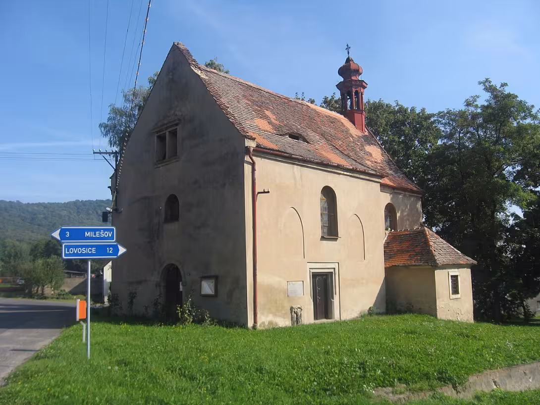 Dnešní pohled – Kostel svaté Kateřiny (Medvědice)