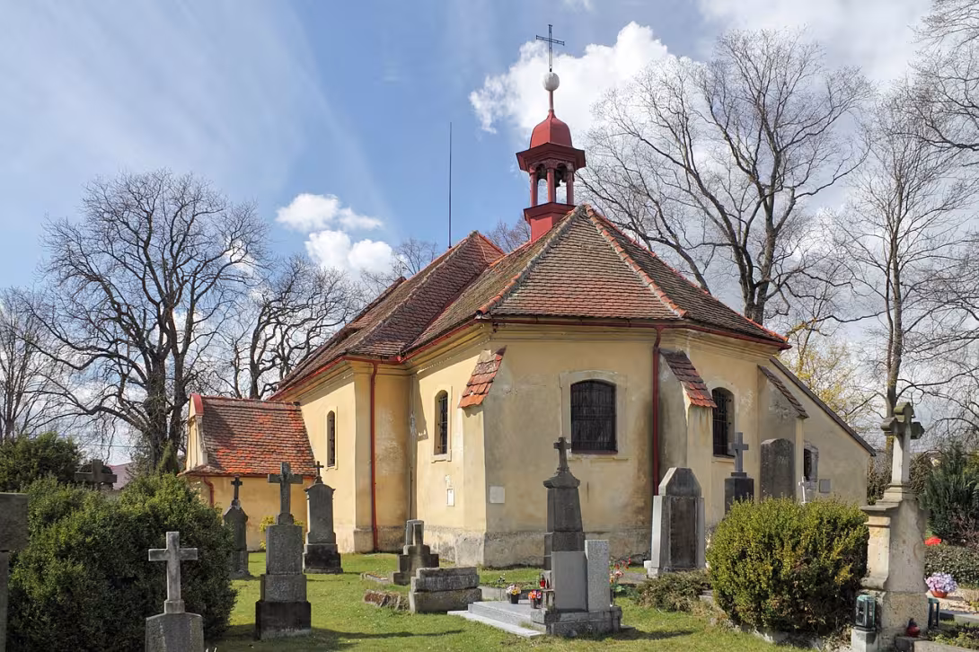 Dnešní pohled – Kostel svaté Kateřiny (Vlastibořice)