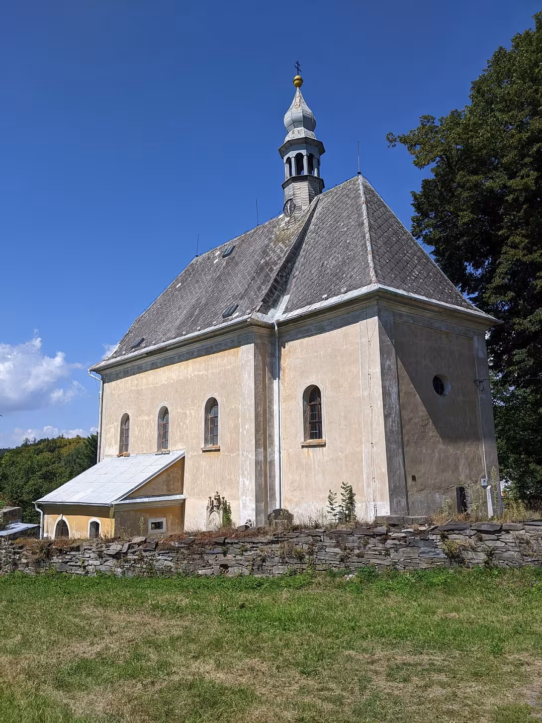 Today's view – Kostel svaté Kateřiny (Rešov)