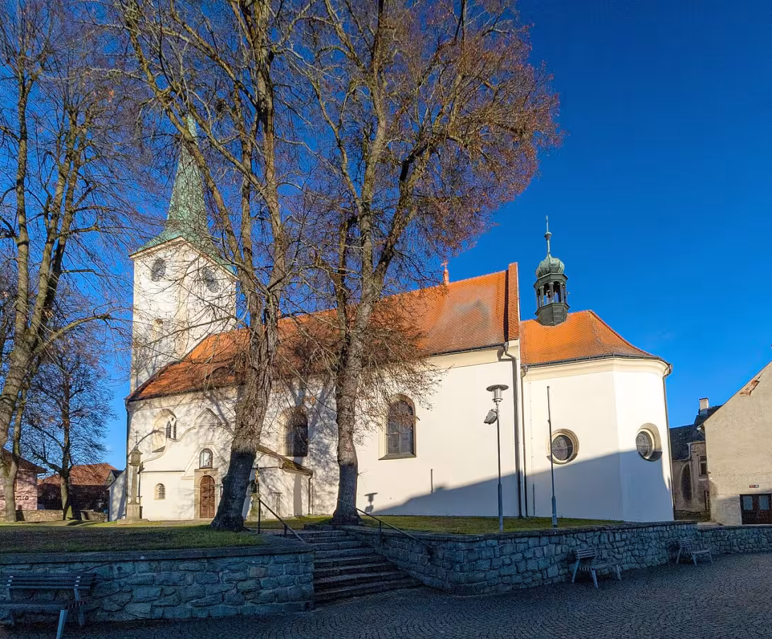 Dnešní pohled – Kostel svaté Kateřiny Sienské v Třešti