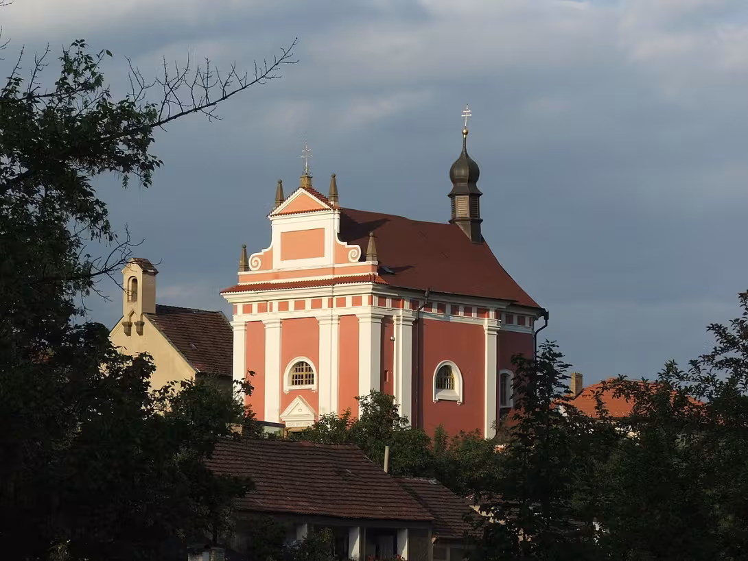 Dnešní pohled – Kostel svaté Ludmily (Tetín)