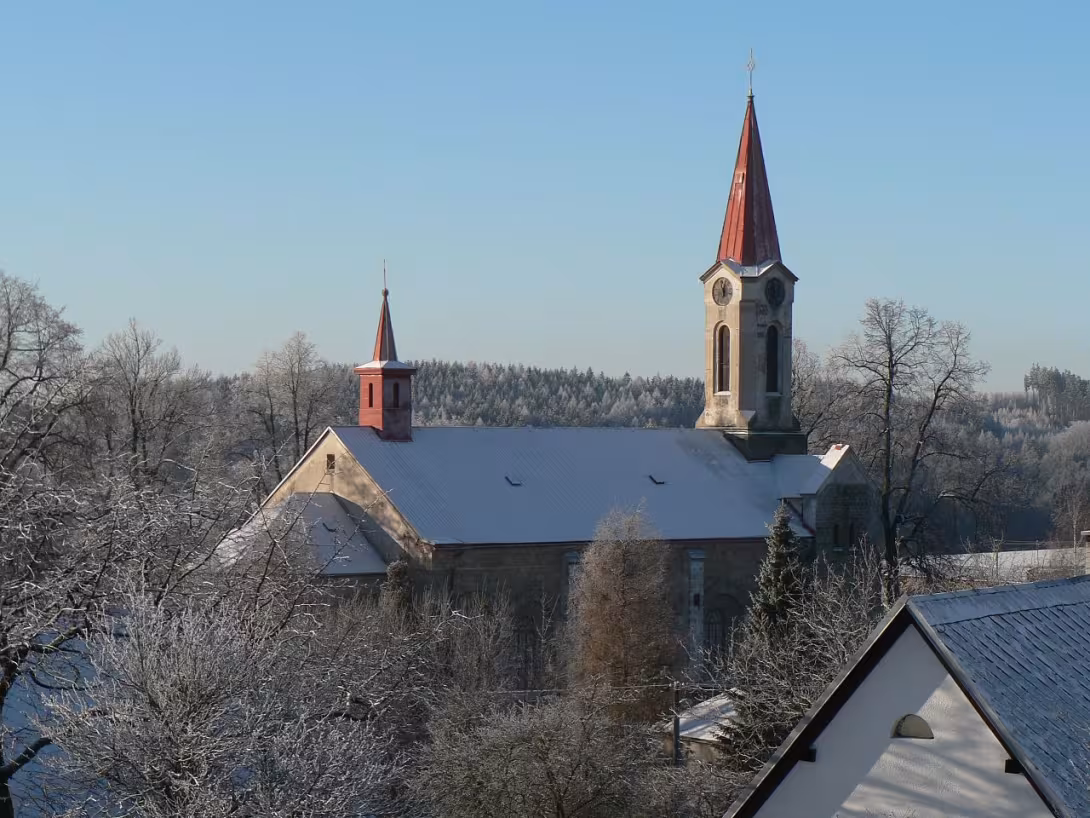 Dnešní pohled – Kostel svaté Maří Magdaleny (Studená Loučka)