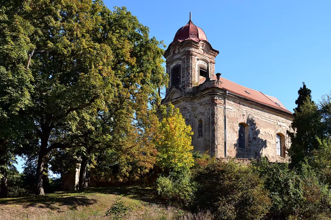 Dnešní pohled – Kostel svaté Maří Magdalény (Bílenec)