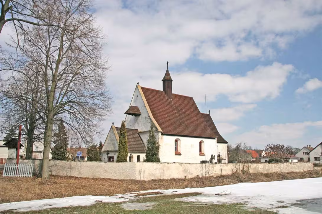 Dnešní pohled – Kostel svaté Maří Magdalény (Ledce)
