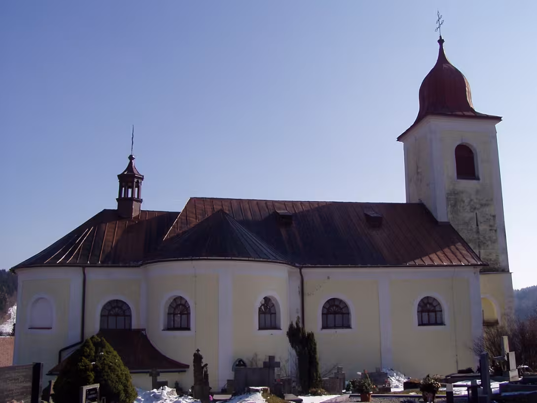 Dnešní pohled – Kostel svaté Máří Magdaleny (Olešnice v Orlických horách)