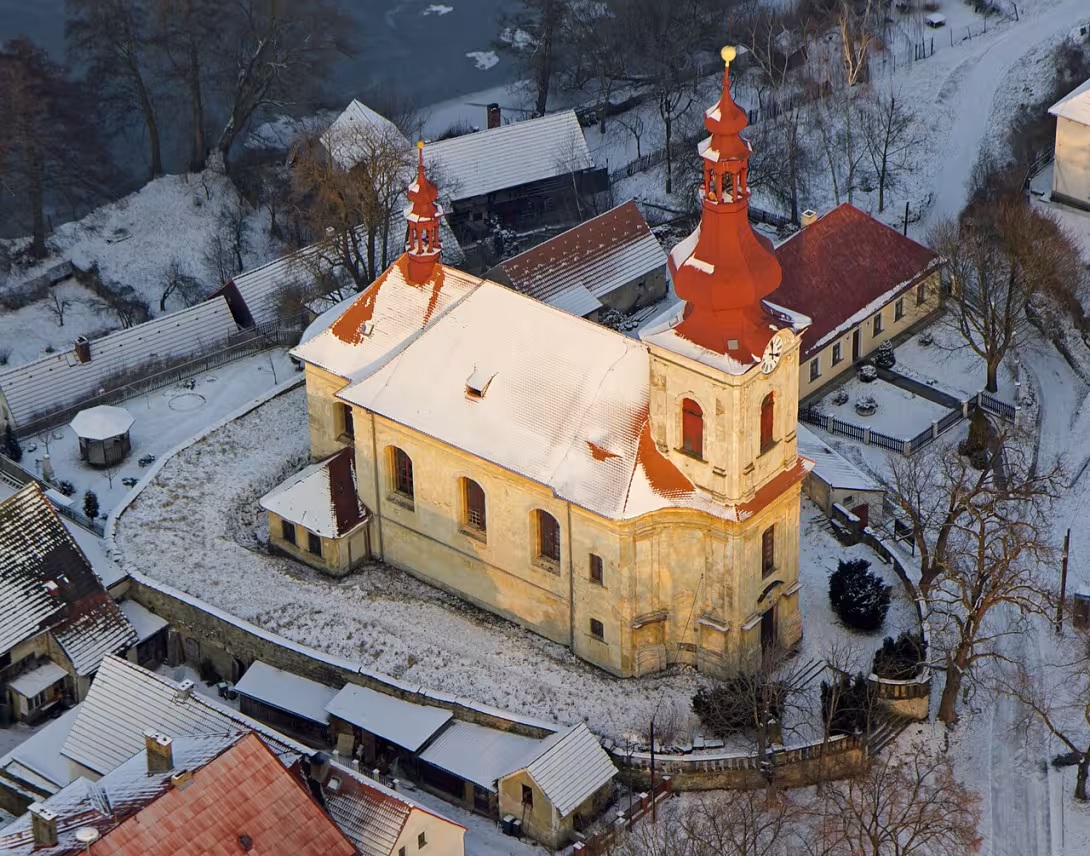 Dnešní pohled – Kostel svaté Máří Magdaleny (Holany)