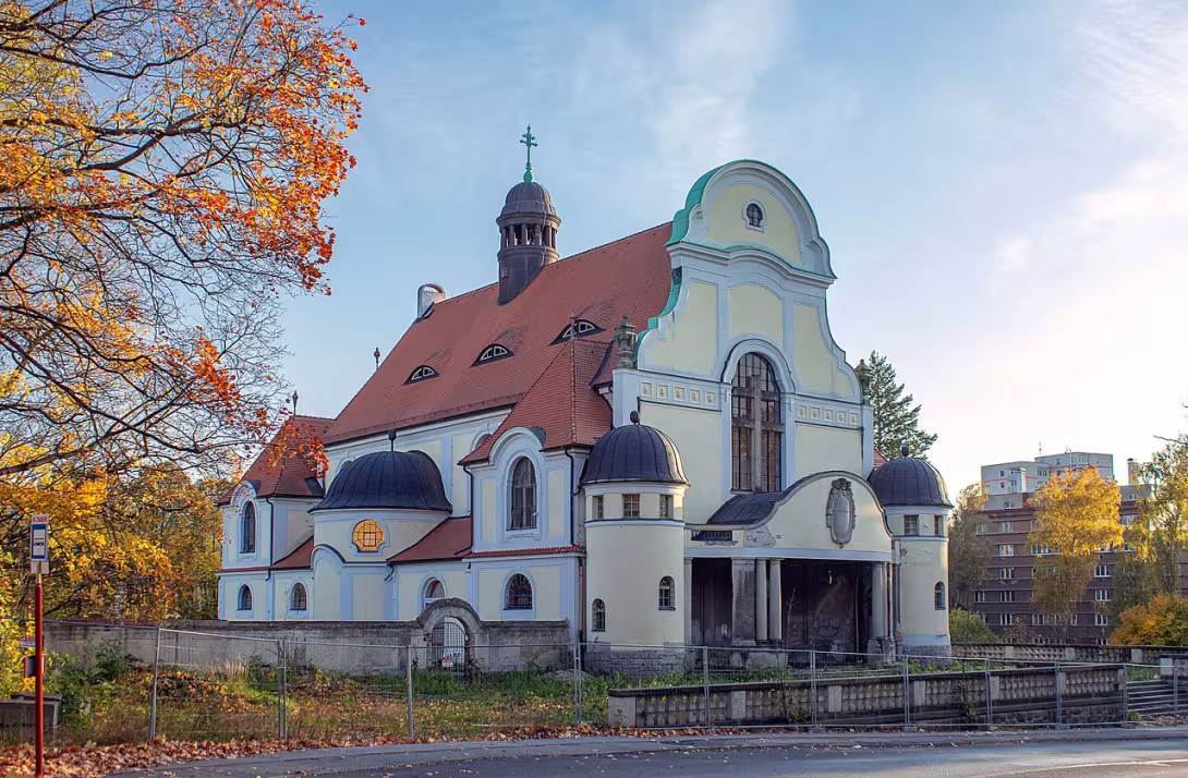Dnešní pohled – Kostel svaté Máří Magdalény (Liberec III-Jeřáb)
