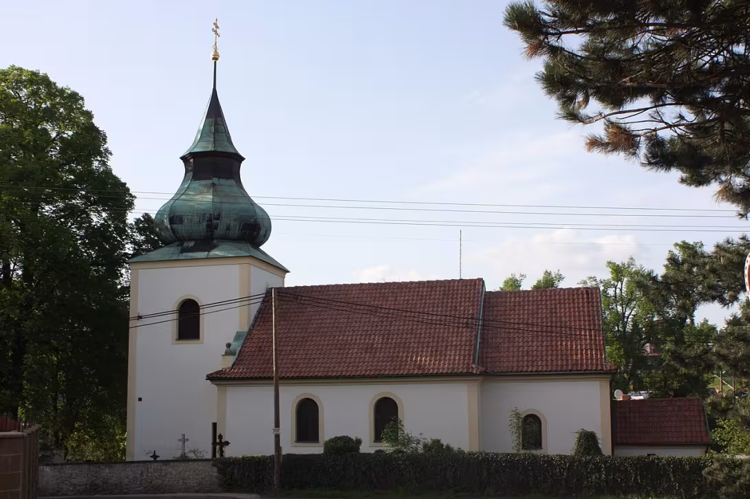 Dnešní pohled – Kostel svaté Máří Magdalény (Kunice)