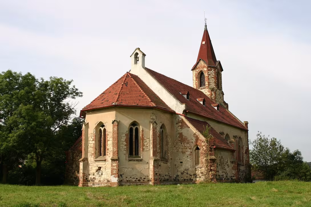 Today's view – Kostel svatého Augustina (Lužice)