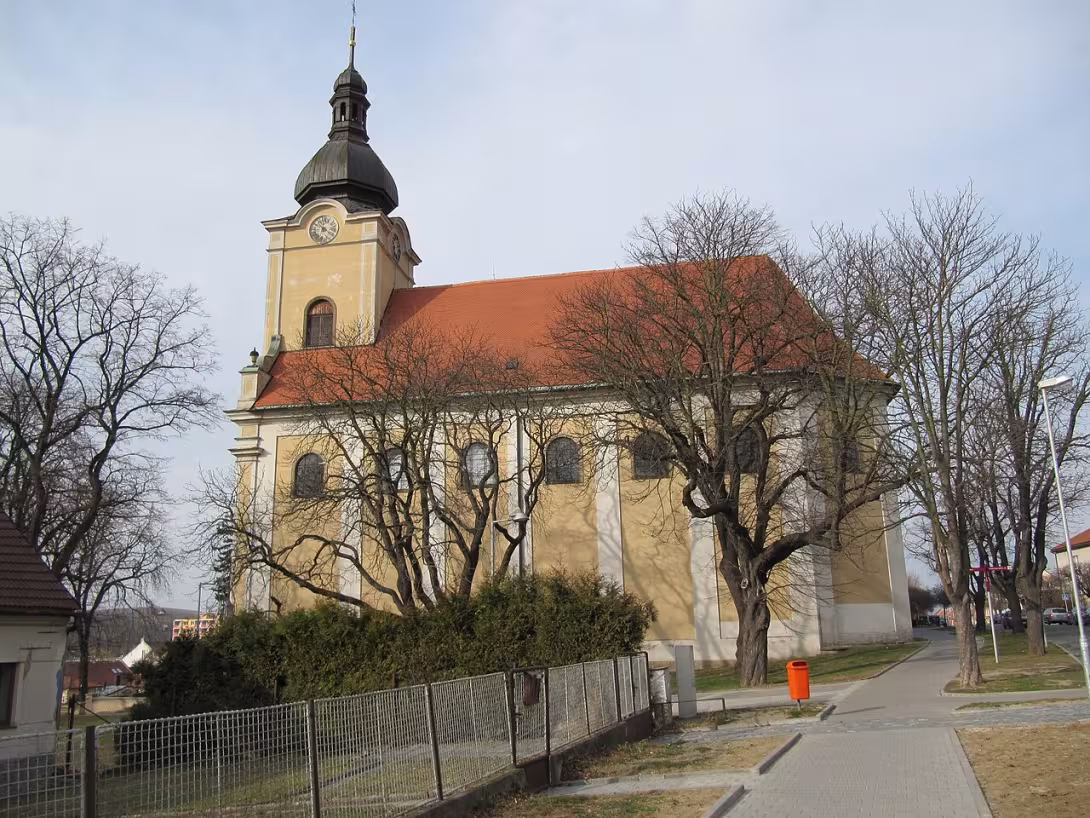 Dnešní pohled – Kostel svatého Bartoloměje (Napajedla)