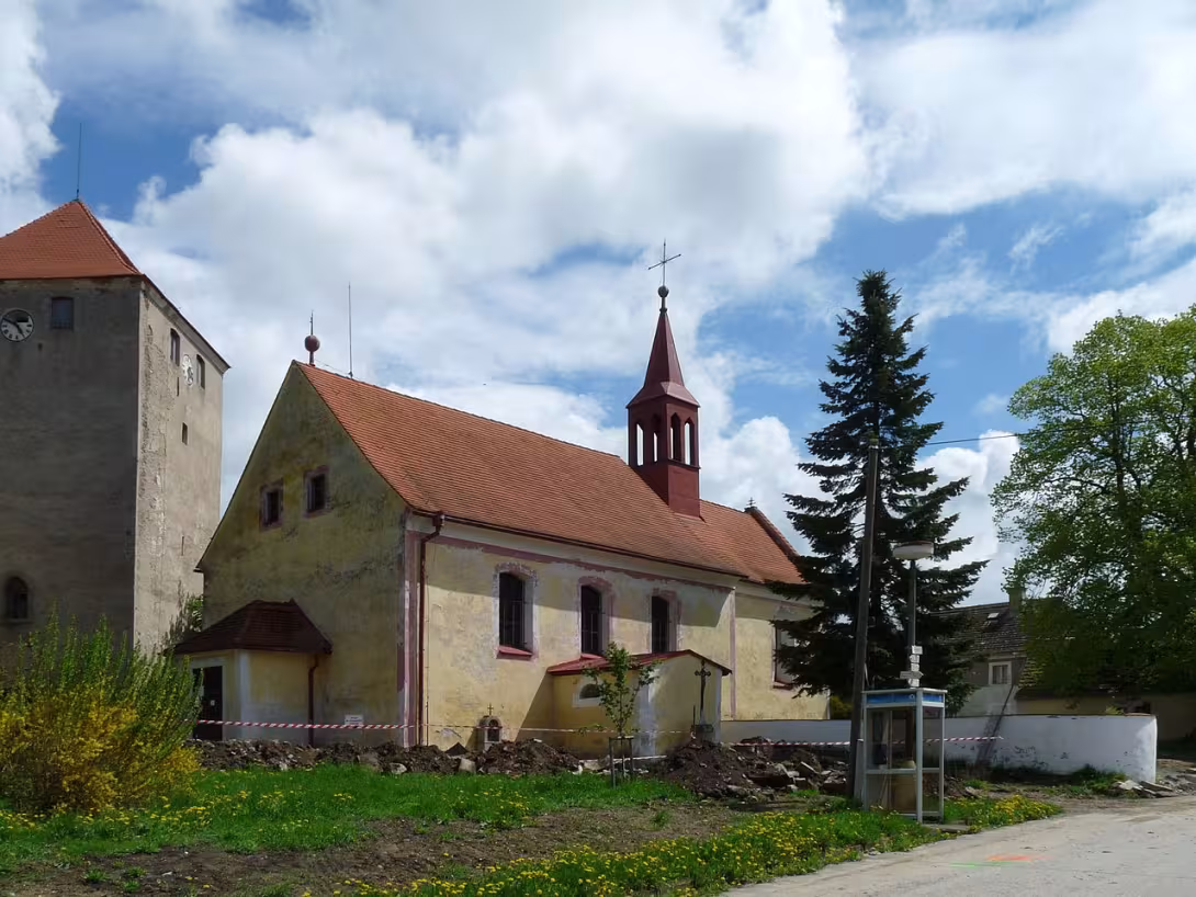 Dnešní pohled – Kostel svatého Bartoloměje (Slavkov)