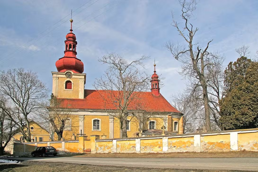 Dzisiejszy widok – Kostel svatého Gotharda (Žehuň)