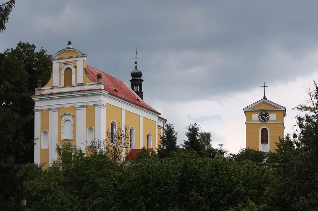 Dnešní pohled – Kostel svatého Havla (Tuhaň)
