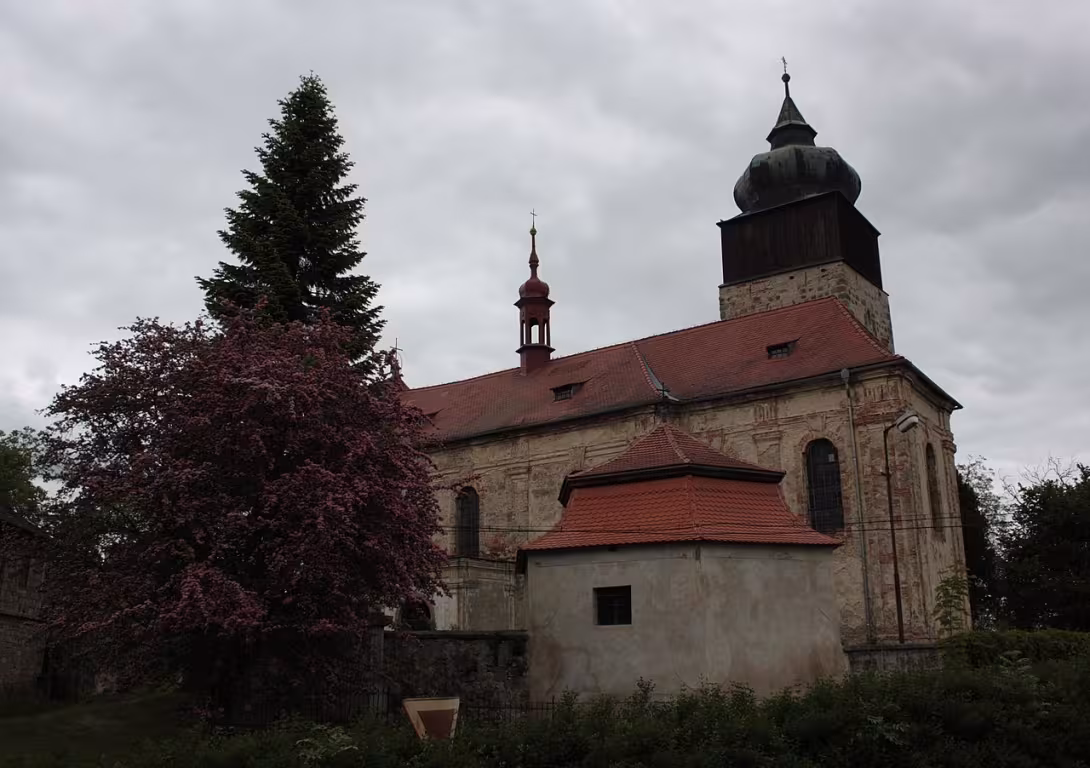 Dnešní pohled – Kostel svatého Havla (Skalsko)