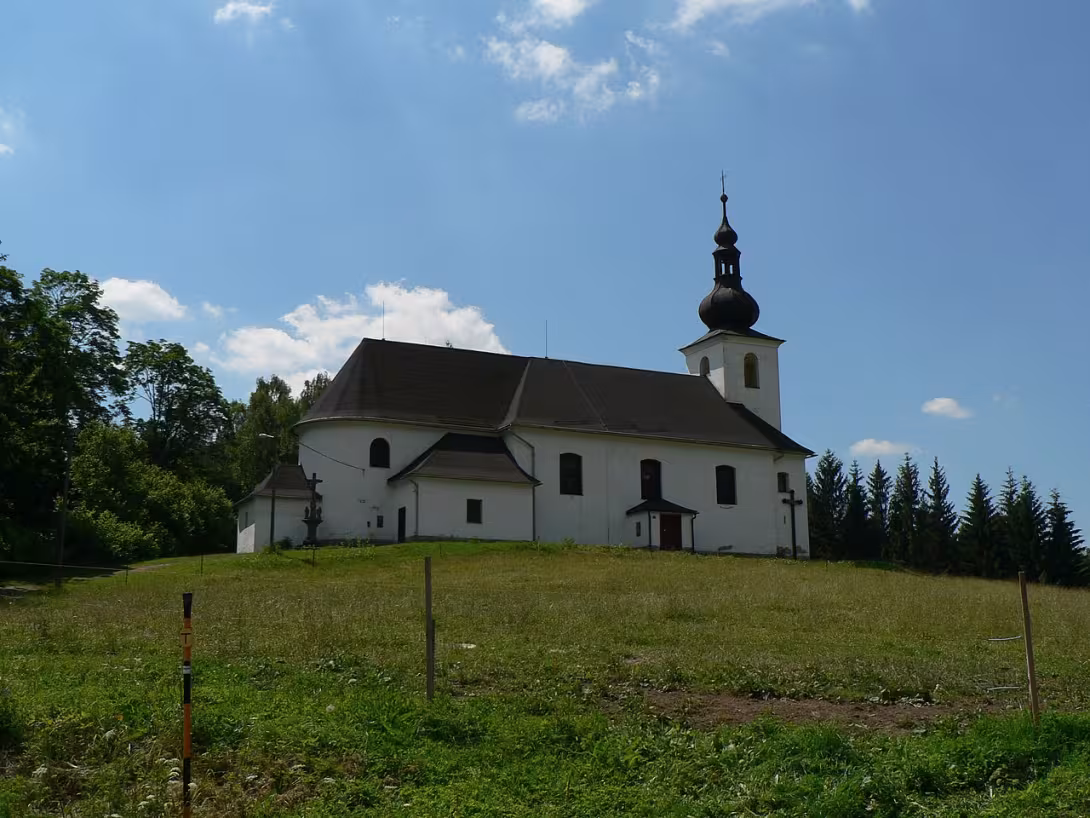 Dnešní pohled – Kostel svatého Isidora (Nové Losiny)