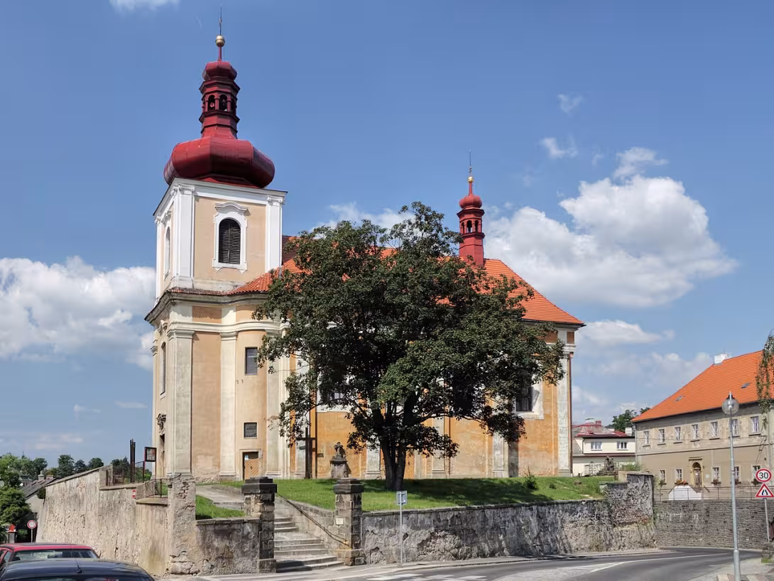 Dnešní pohled – Kostel svatého Jakuba (Mnichovo Hradiště)