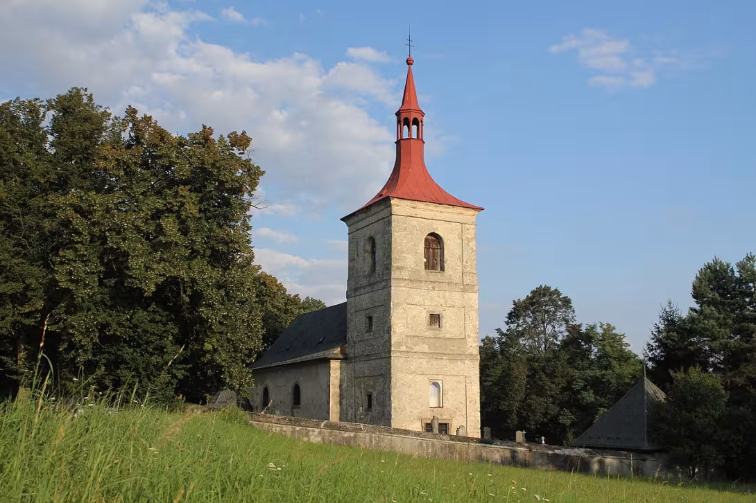 Dnešní pohled – Kostel svatého Jakuba Staršího (Letařovice)