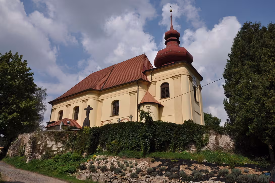 Dnešní pohled – Kostel svatého Jakuba Většího (Dalečín)