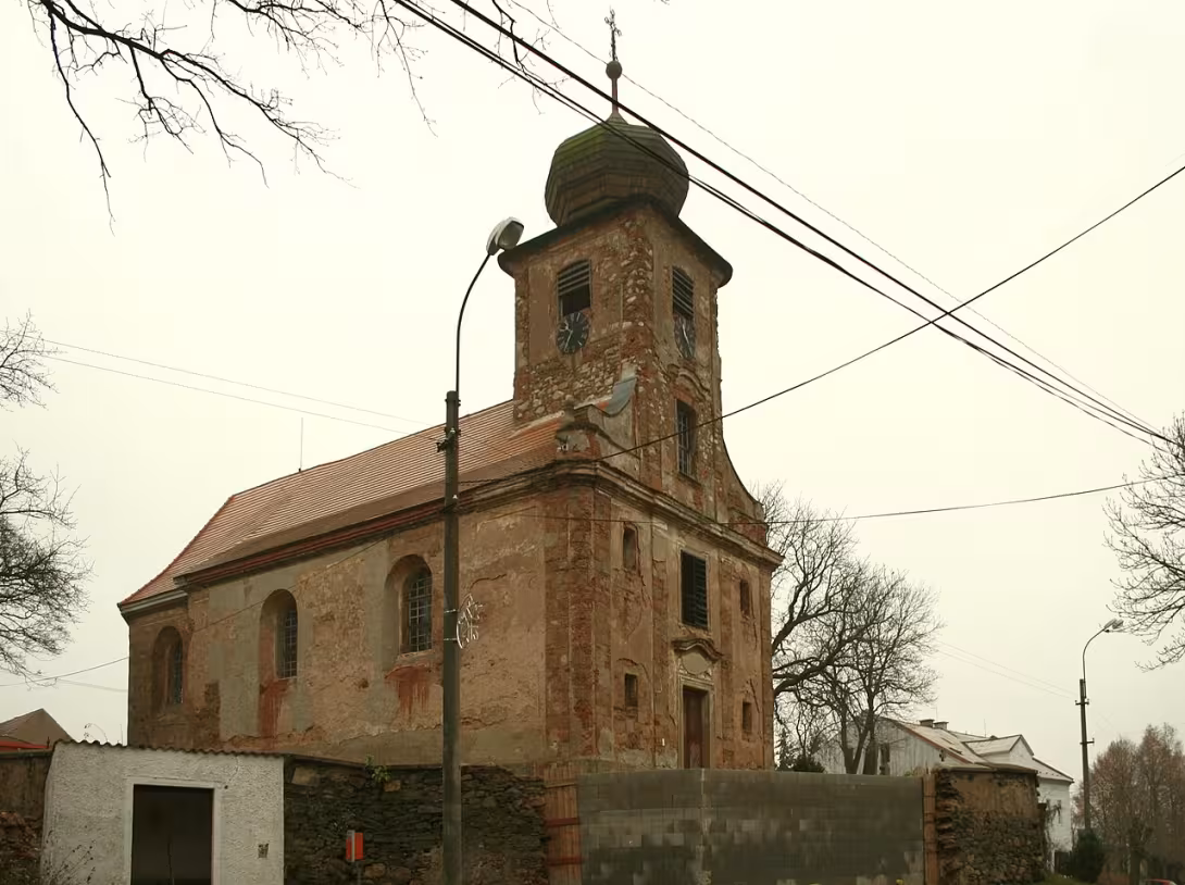 Dzisiejszy widok – Kostel svatého Jakuba Většího (Močidlec (Pšov))