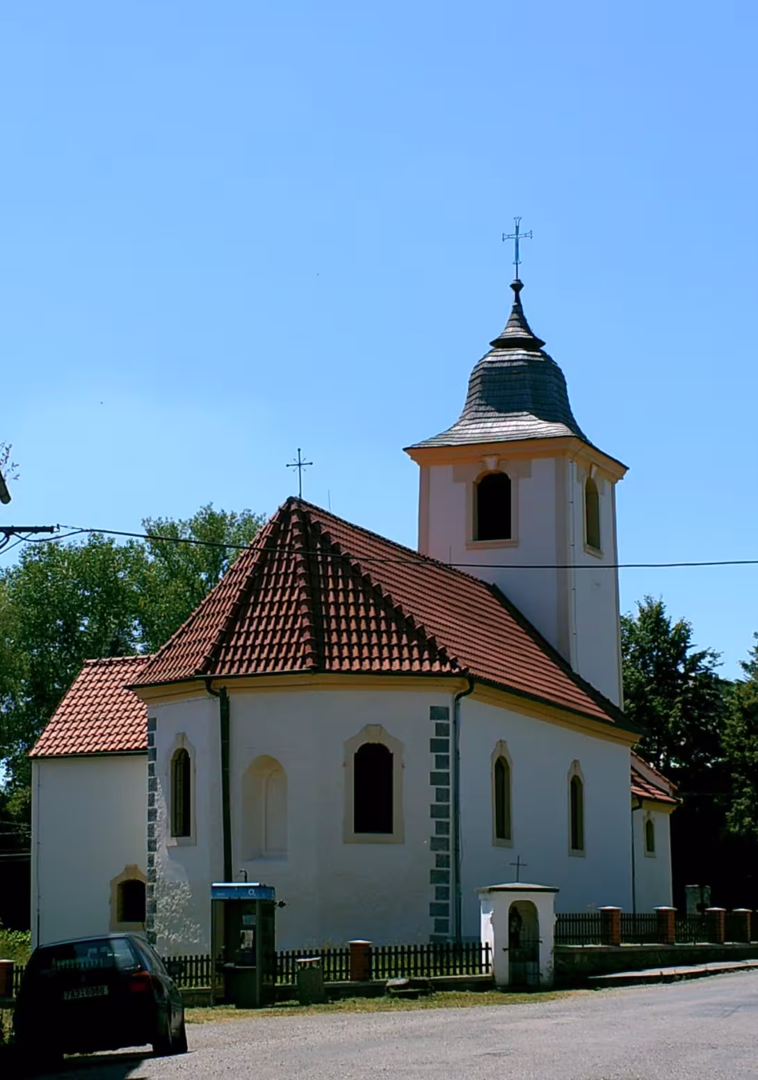 Dnešní pohled – Kostel svatého Jakuba Většího (Popovice)