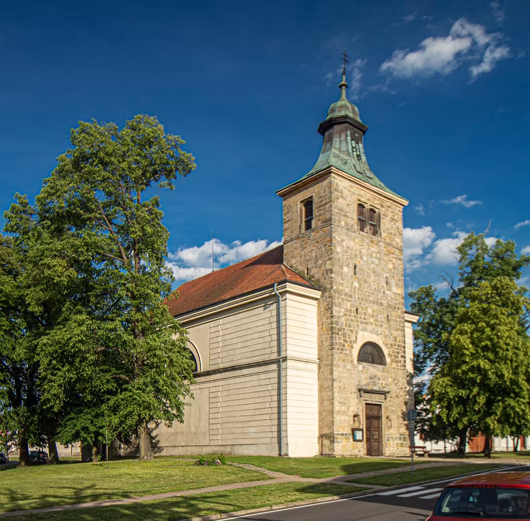 Dnešní pohled – Kostel svatého Jakuba Většího v Kounicích