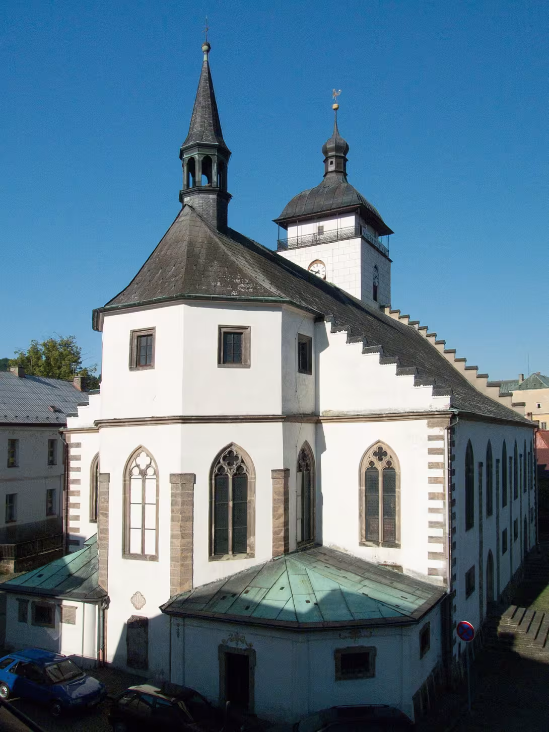 Dnešní pohled – Kostel svatého Jakuba Většího v České Kamenici