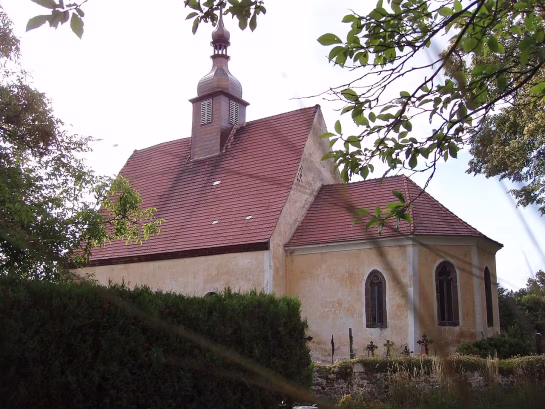 Dnešní pohled – Kostel svatého Jana Křtitele (Dražice)