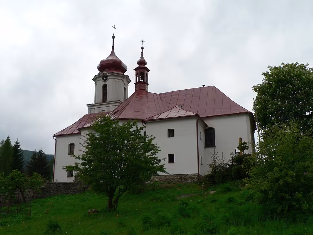 Dnešní pohled – Kostel svatého Jana Křtitele (Nová Seninka)