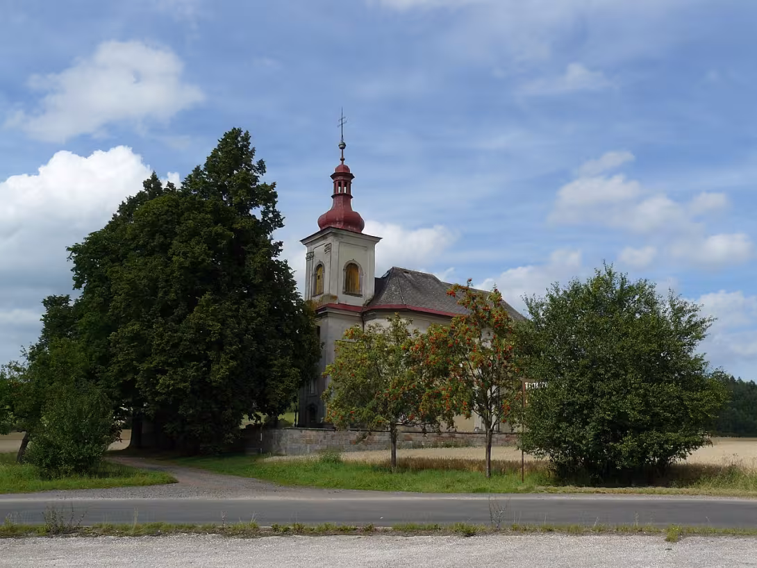 Dzisiejszy widok – Kostel svatého Jana Křtitele (Vidonice)