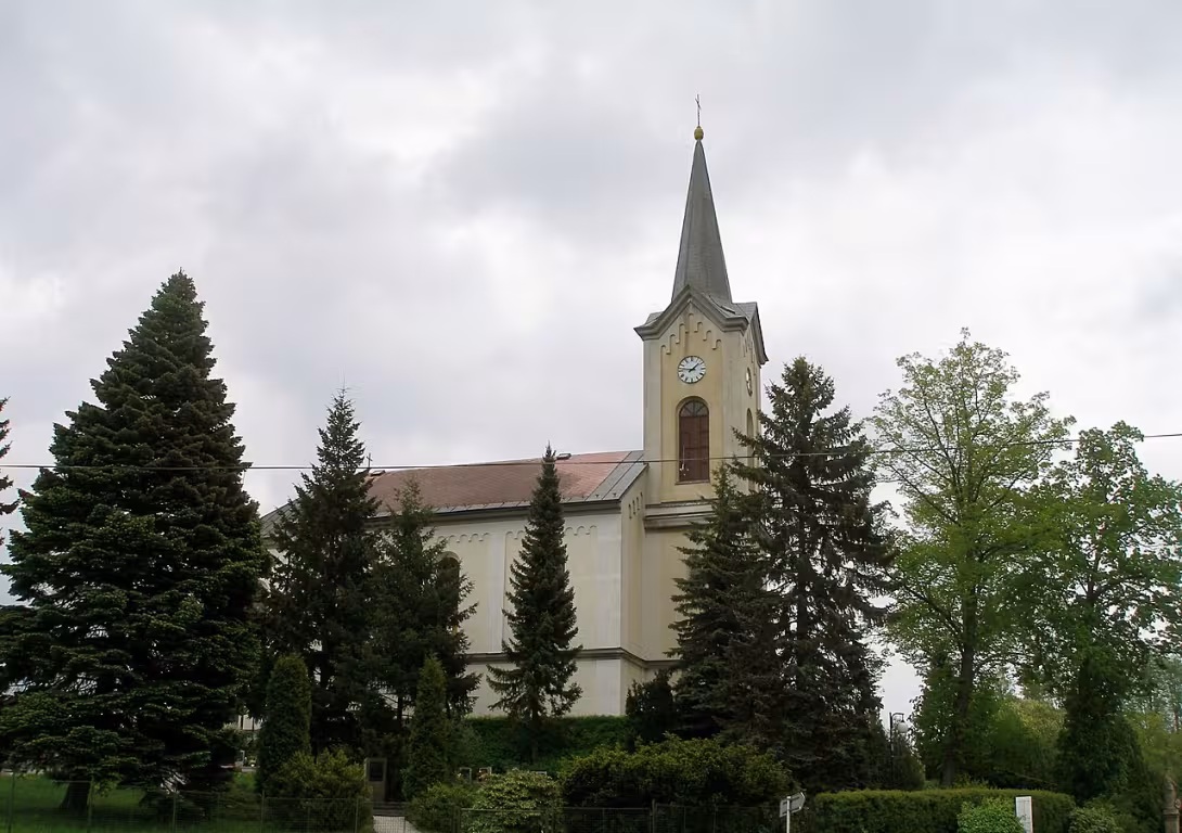 Dnešní pohled – Kostel svatého Jana Křtitele (Studenec)