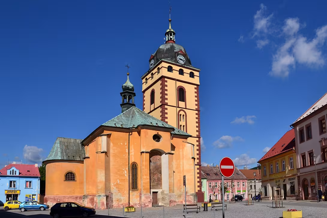 Dnešní pohled – Kostel svatého Jiljí (Jirkov)