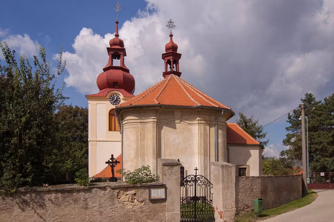 Dnešní pohled – Kostel svatého Jiljí (Nebužely)