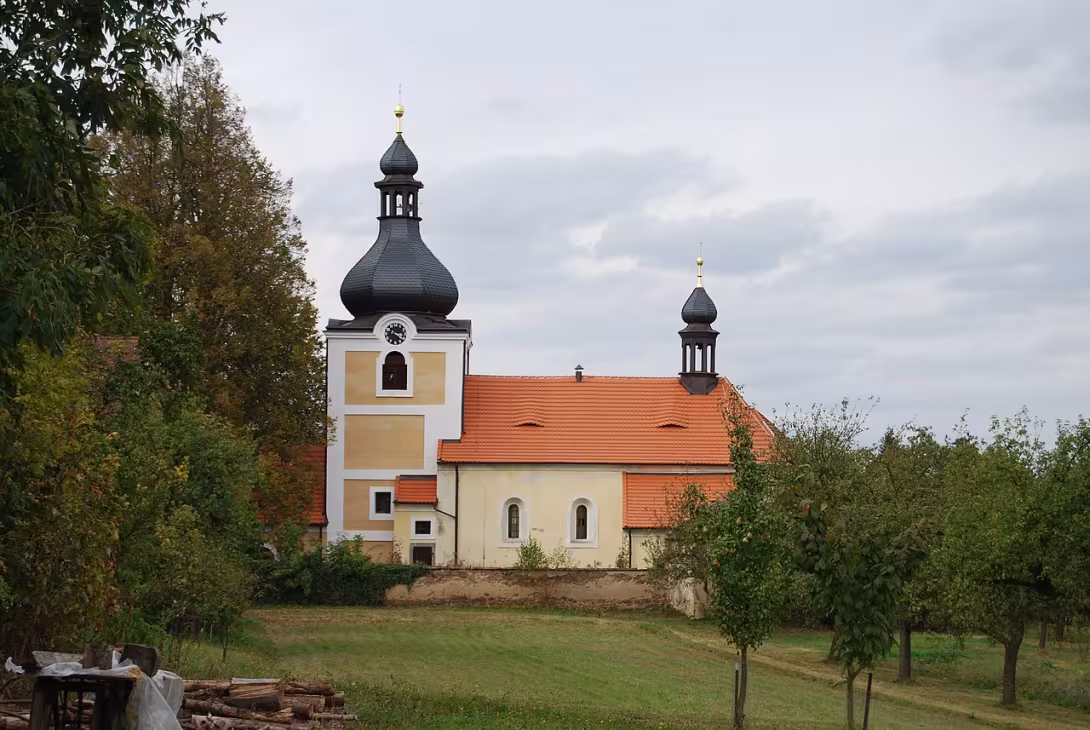 Dnešní pohled – Kostel svatého Jiljí (Budislavice)