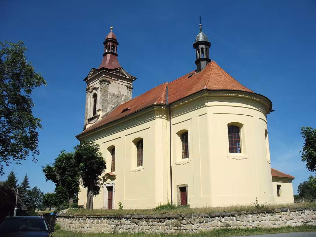 Dnešní pohled – Kostel svatého Jiří (Chlum)